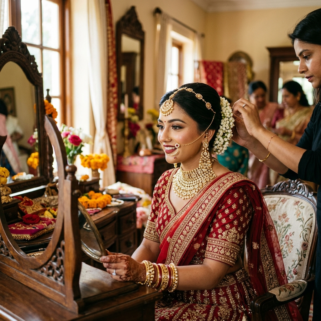 Bridal soft glam — Delhi bride