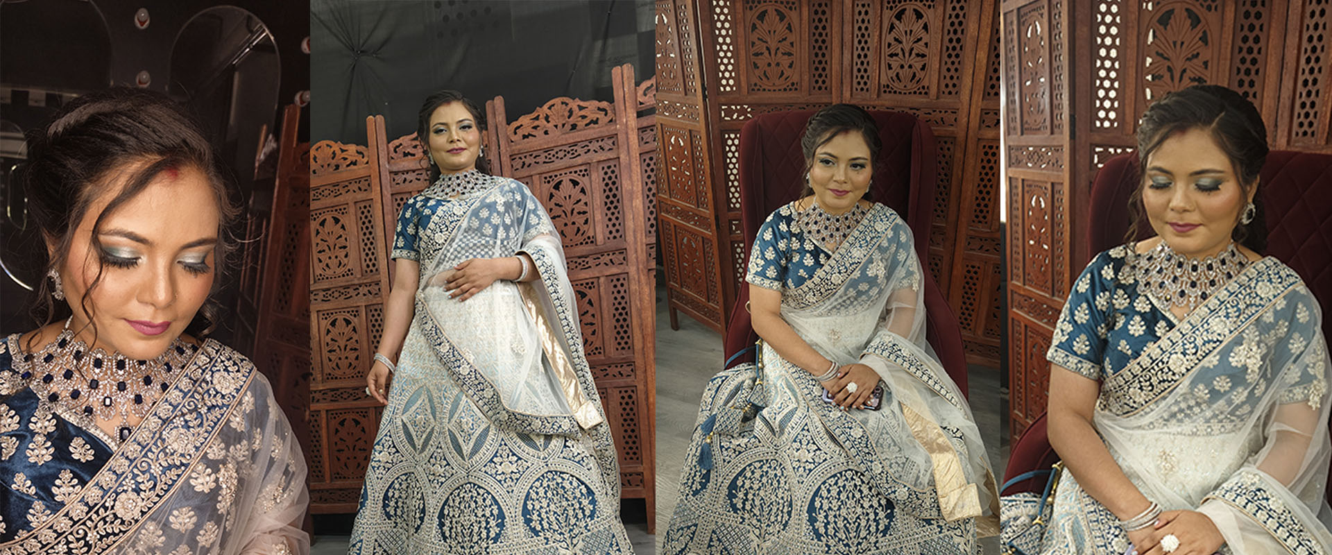 Romantic pastel bridal glow